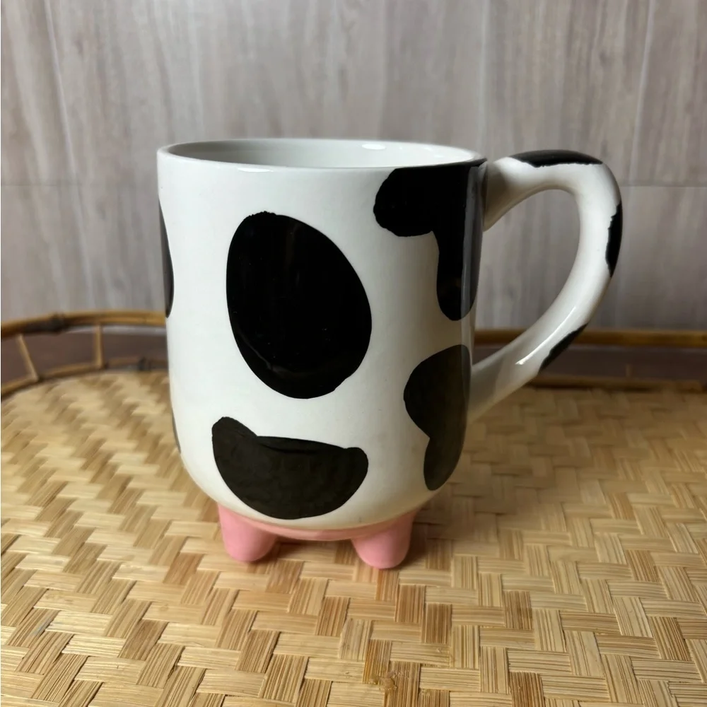 Boston Warehouse Black and White Cow Print Mug - Picture 2 of 4